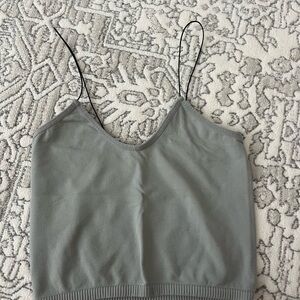 Gray Women's Spaghetti Strap Top